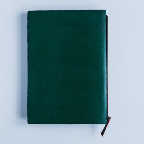 notebook, medium A5, green